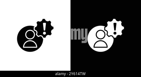 Fake account icon vector logo set collection or bundle pack group Stock Vector