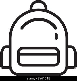 backpack icon vector illustration logo design Stock Vector