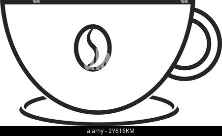 Coffee cup icon vector illustration logo template Stock Vector