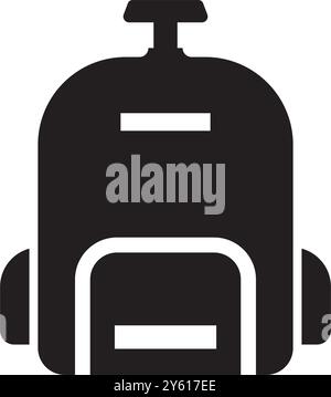 backpack icon vector illustration logo design Stock Vector