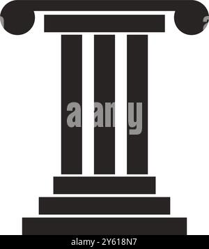 Column logo vector illustration template design Stock Vector