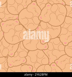 Cute bear pattern seamless. teddy bear background. Cartoon character animal texture. Baby fabric ornament Stock Vector