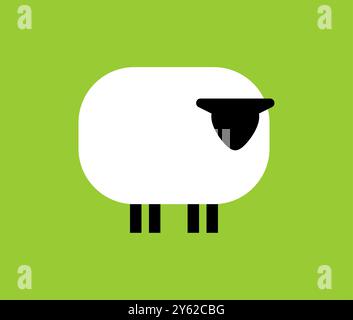 Sheep icon sign. Sheeps symbol isolated Stock Vector