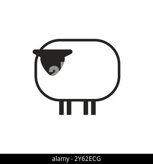 Sheep icon sign. Sheeps symbol isolated Stock Vector