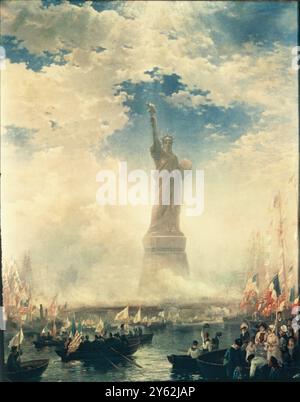 The unveiling of the Statue of Liberty by Francis G Mayer Liberty.tif Stock Photo