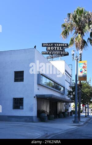 LONG BEACH, CALIFORNIA - 22 SEPT 2024: A historic landmark in the dowtown area may soon be demolished. Stock Photo