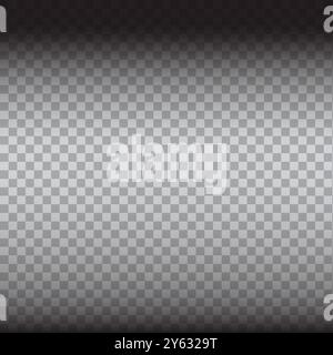 Transparent gradient background. Gray to black fade. Checkered pattern overlay. Vector backdrop. Stock Vector