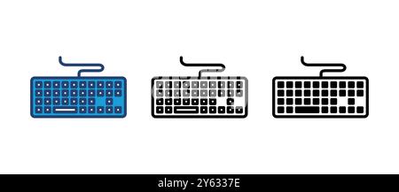 Keyboard icon vector. keyboard vector symbol Stock Vector
