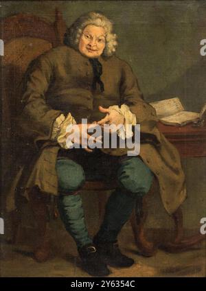 Portrait of Simon Fraser, 11th Lord Lovat (1667-1747). Museum: PRIVATE COLLECTION. Author: WILLIAM HOGARTH. Stock Photo