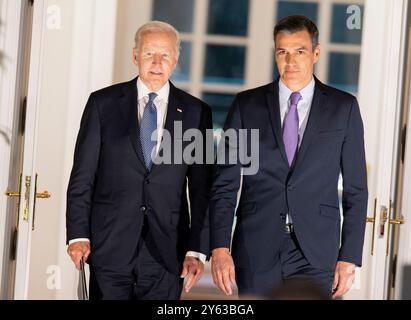 Madrid, 06/28/2022. NATO Summit. Meeting of Pedro Sánchez and Joe Biden at the Moncloa palace. Photo: Ignacio Gil. Archdc. Credit: Album / Archivo ABC / Ignacio Gil Stock Photo