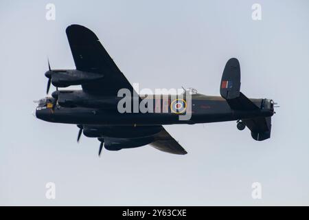 Avro Lancaster at Sanicole Air Show 2024 in Hechtel-Eksel, Belgium Stock Photo