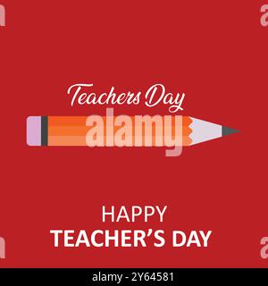 Teacher's day, Happy teacher day, worldwide day, Stock Vector