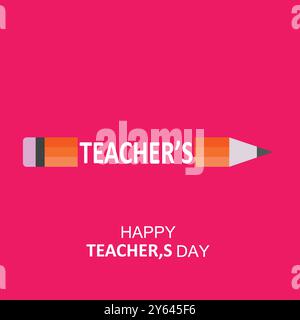 Teacher's day, happy teacher's day, Stock Vector