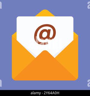 Mail icon vector. Mail envelop icon. msg email icon illustration. open letter Stock Vector