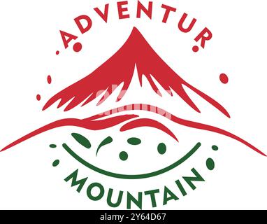 Illustration mountain adventure Stock Vector