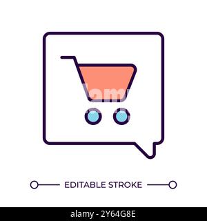 Online customer support service RGB color icon Stock Vector