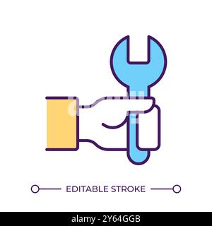 Repair service RGB color icon Stock Vector