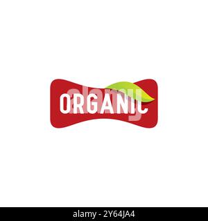Organic food logo or label design. Nature Logo Stock Vector