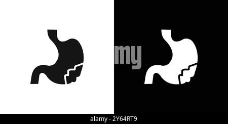 Gastritis icon linear vector graphics sign or symbol set for web app ui Stock Vector