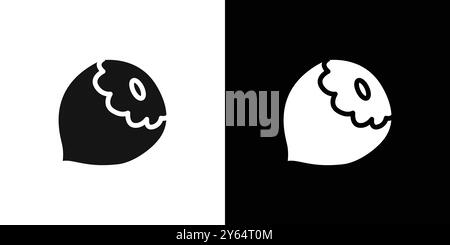 Hazelnut icon linear vector graphics sign or symbol set for web app ui Stock Vector