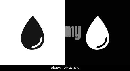 water drops icon linear vector graphics sign or symbol set for web app ui Stock Vector