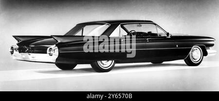 This is Cadillac ' s new and exciting  Eldorado Brougham automobile which is now in limited production .  The dramatically new styling is readily apparent .  There will be no optional equipment on this car - everything is standard . 16 January 1959 Stock Photo