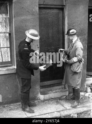 ARP Warden in uniform, September 1939 Stock Photo - Alamy