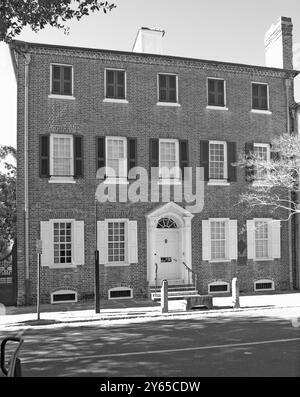 Heyward-Washington House, a historic 1772 home built by Daniel Heyward Washington, located in Charleston, South Carolina, USA. Stock Photo