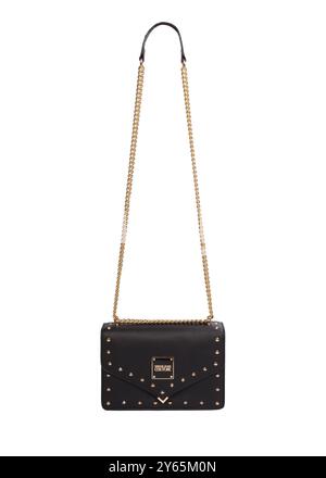 Poznan, Poland. 10 March, 2021. Versace Jeans Couture Handbag with Studded Design Stock Photo