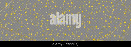 Vector illustration of glitter effect on transparent background Stock Vector