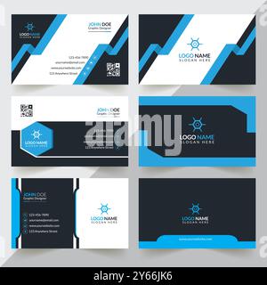 Professional Business Card Design Template Stock Vector