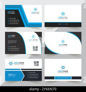 Professional Business Card Design Template Stock Vector