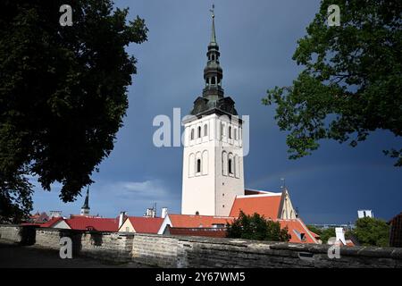 St Nicholas Church and Niguliste Museum in Tallinn, Estonia Stock Photo