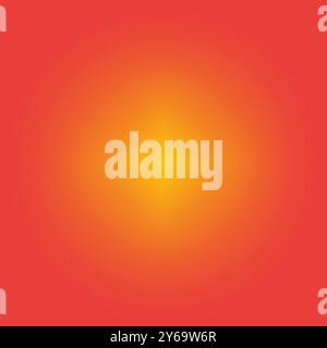 Sunburst gradient. Yellow center glow. Red outer edge. Radiant vector shape. Stock Vector