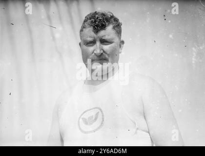 Pat McDonald, Photo shows Patrick Joseph McDonald (McDonnell) (1887-1954) member of the American track and field team at the 1912 Summer Olympics in Stockholm, 1912, Glass negatives, 1 negative: glass; 5 x 7 in. or smaller. Stock Photo