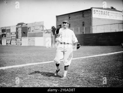 Ewart 'Dixie' Walker, Washington AL (baseball), 1912., Wash, Baseball, Glass negatives, 1 negative: glass; 5 x 7 in. or smaller. Stock Photo