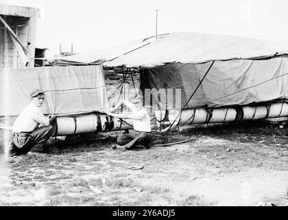 Meckler-Allen Aeroplane, between ca. 1910 and ca. 1915, Airplanes, Glass negatives, 1 negative: glass; 5 x 7 in. or smaller. Stock Photo