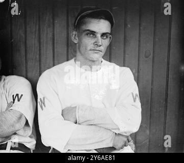 Chick Gandil and Germany Schaefer (partially obscured at left), Washington AL (baseball), 1913, Baseball, Glass negatives, 1 negative: glass; 5 x 7 in. or smaller. Stock Photo