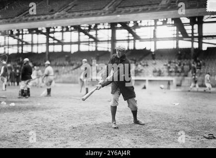 Ray Caldwell, New York AL, at Ebbets Field exhibition game (baseball), 1913, Glass negatives, 1 negative: glass; 5 x 7 in. or smaller. Stock Photo