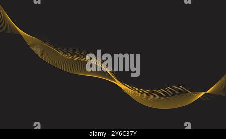 Abstract isometric 3d particle line graph Stock Vector