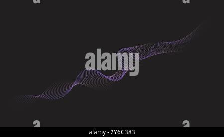 Abstract isometric 3d particle line graph Stock Vector