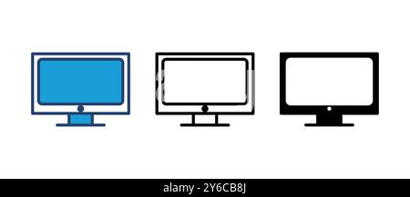 Tv icon vector. television icon vector Stock Vector