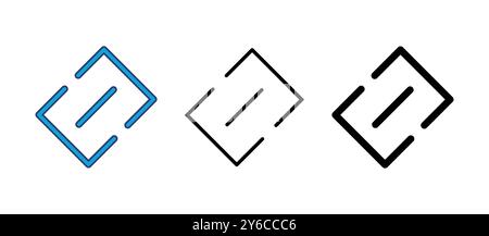 Link icon vector. Hyperlink chain symbol. Stock Vector