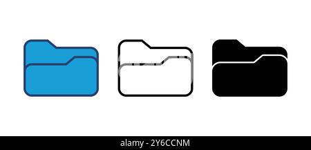 Folder icon vector. folder vector icon Stock Vector