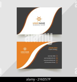 Corporate Business Card Design Template Stock Vector