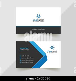 Corporate Business Card Design Template Stock Vector