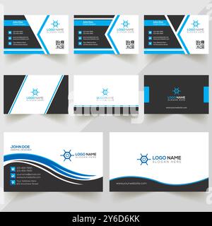 Corporate Business Card Design Template Stock Vector