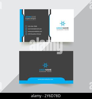 Corporate Business Card Design Template Stock Vector