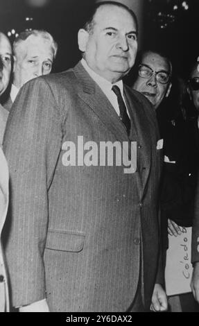 EMILE JOFRE - PRESIDENTIAL CANDIDATE IN BUENOS AIRES, ARGENTINA  /  ;  22 JUNE 1963 Stock Photo