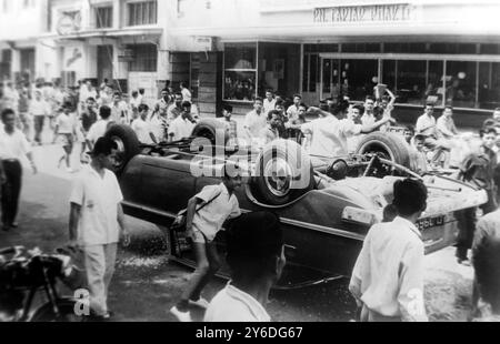 17 MAY 1963  MOBS MARCH IN THE STREETS DURING ANTI CHINESE RIOTS IN BANDUNG, WEST JAVA, INDONESIA. Stock Photo